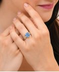 Guess Flashing Lights Joia Anel Mulher JUBR04232JWYGBL Guess Flashing Lights Joia Anel Mulher JUBR04232JWYGBL