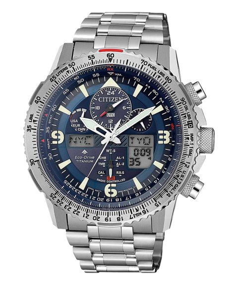 Citizen Radiocontrol Super Pilot Relógio Super Titanium Homem JY8100-80L