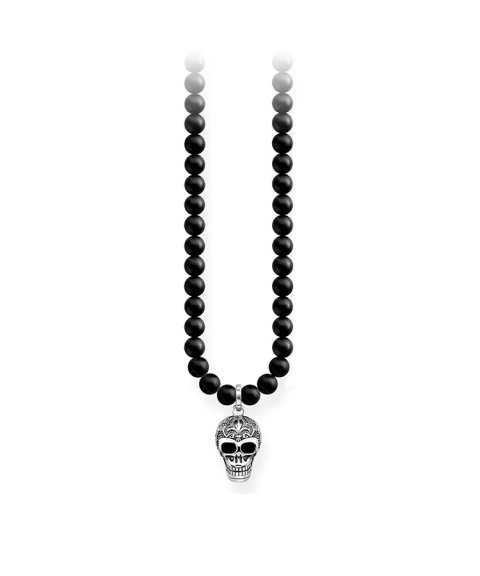 Thomas Sabo Power Skull With Lily Joia Colar Homem KE1706-704-11-L60 Thomas Sabo Power Skull With Lily Joia Colar Homem KE1706-704-11-L60