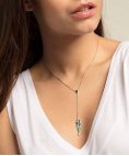 Thomas Sabo Feather Joia Colar Mulher KE1748-340-7-L45