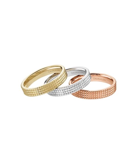 Calvin Klein Rock ´n´ Stack Joia Anel Mulher KJDGJR3001 Calvin Klein Rock ´n´ Stack Joia Anel Mulher KJDGJR3001
