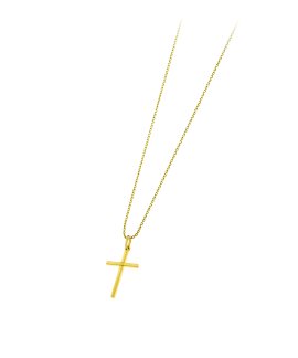 Time Road Joia Colar Cruz Ouro 9K Menina LG00074 43
