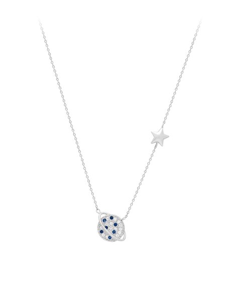 Lísia Cosmic Blue Joia Colar Mulher LIS458C28P