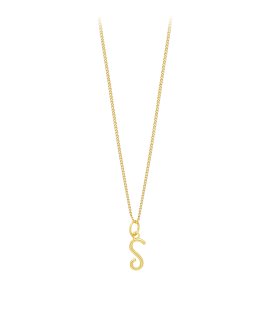 Lísia Signature Letter S Joia Colar Mulher LISXJVL24674D-S