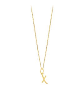 Lísia Signature Letter X Joia Colar Mulher LISXJVL24674D-X
