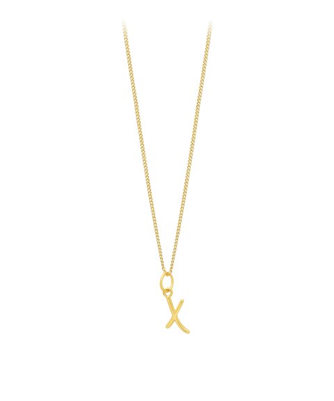 Lísia Signature Letter X Joia Colar Mulher LISXJVL24674D-X