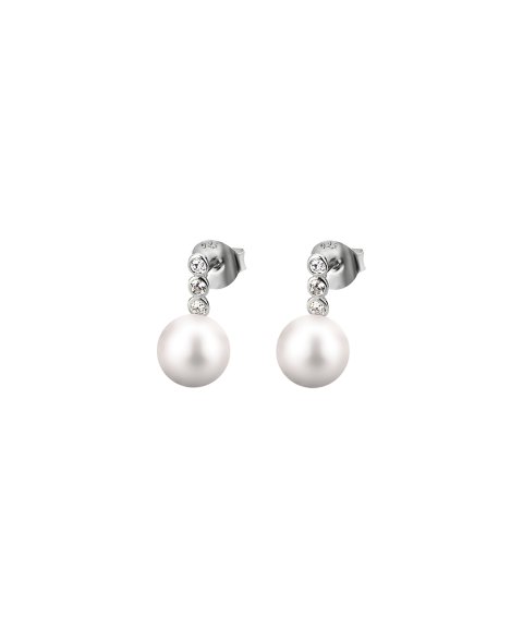 Lotus Silver Pearls Joia Brincos Mulher LP1278-4/3