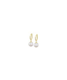 Lotus Silver Pearls Joia Brincos Mulher LP3318-4/2