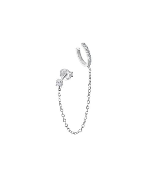 Lotus Silver Earparty Joia Brincos Ear Cuff Mulher LP3333-9/1 Lotus Silver Earparty Joia Brincos Ear Cuff Mulher LP3333-9/1