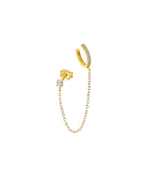 Lotus Silver Earparty Joia Brincos Ear Cuff Mulher LP3333-9/2 Lotus Silver Earparty Joia Brincos Ear Cuff Mulher LP3333-9/2