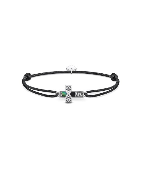 Thomas Sabo Cross Mother of Pearl Abalone Joia Pulseira LS083-482-11-L22V Thomas Sabo Cross Mother of Pearl Abalone Joia Pulseira LS083-482-11-L22V