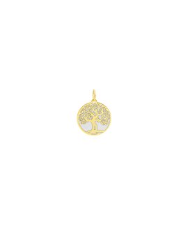 DonaZinda Árvore da Vida Joia Pendente Colar Medalha Ouro 19.2K Mulher ME60436