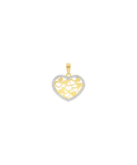 DonaZinda Coração Cheio Joia Pendente Colar Ouro 19.2K Mulher MED4071OR DonaZinda Coração Cheio Joia Pendente Colar Ouro 19.2K Mulher MED4071OR