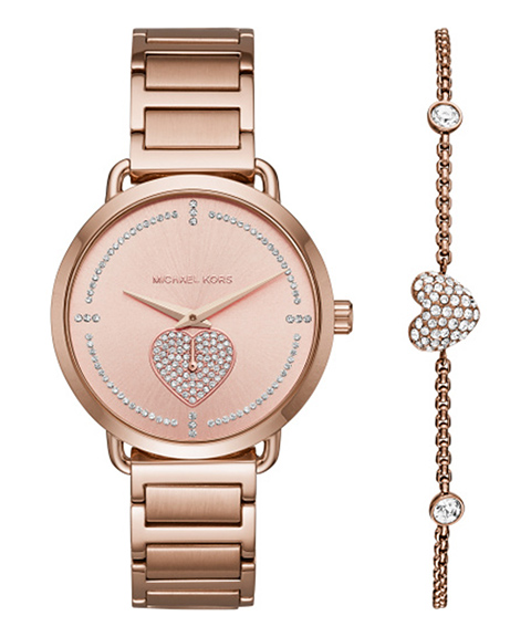 Michael Kors Portia Gift Set Relógio Pulseira Set Mulher MK3827 Michael Kors Portia Gift Set Relógio Pulseira Set Mulher MK3827