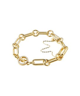 Michael Kors Curb Link Starter Joia Pulseira Mulher MKC1239AN710