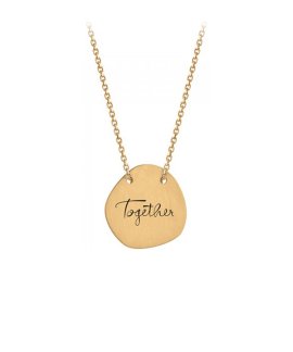 Omnia Messages Carved Joia Colar Mulher N1584L-D