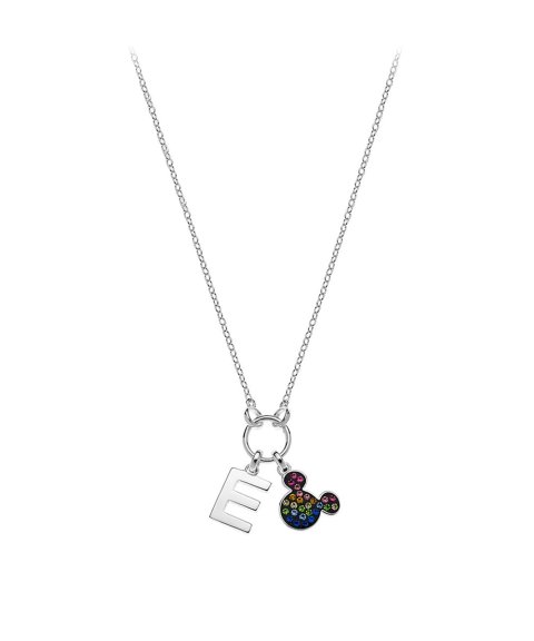 Disney Mickey Letter E Joia Colar NS00013SRML-E Disney Mickey Letter E Joia Colar NS00013SRML-E