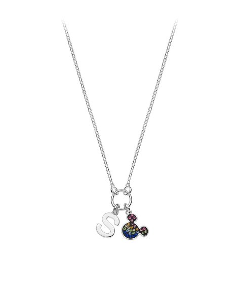 Disney Mickey Letter S Joia Colar NS00013SRML-S Disney Mickey Letter S Joia Colar NS00013SRML-S