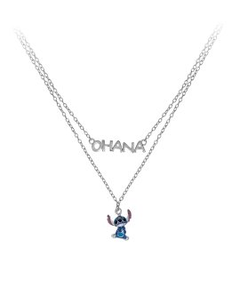 Disney Stitch e Ohana Joia Colar NS00059SRHL-17.CS