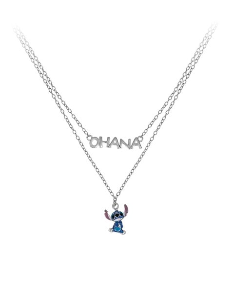 Disney Stitch e Ohana Joia Colar NS00059SRHL-17.CS Disney Stitch e Ohana Joia Colar NS00059SRHL-17.CS
