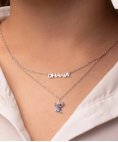 Disney Stitch e Ohana Joia Colar NS00059SRHL-17.CS Disney Stitch e Ohana Joia Colar NS00059SRHL-17.CS