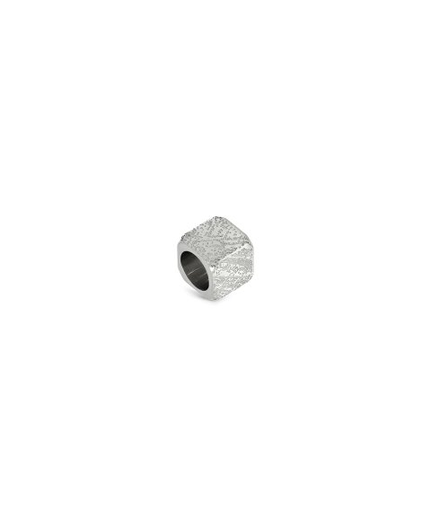 One Note Silver Textured Joia Charm Homem OAMM5104SS