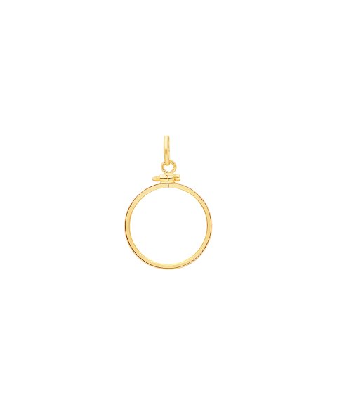 DonaZinda Aro de Libra 22mm Joia Pendente Colar Ouro 19.2K OAR10144 DonaZinda Aro de Libra 22mm Joia Pendente Colar Ouro 19.2K OAR10144