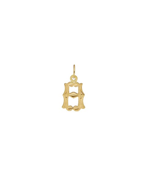DonaZinda Letra H Joia Pendente Colar Ouro 19.2K OBE10822H DonaZinda Letra H Joia Pendente Colar Ouro 19.2K OBE10822H