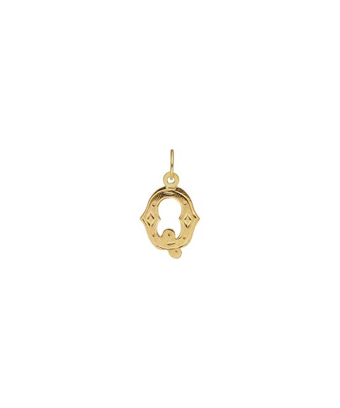 DonaZinda Letra Q Joia Pendente Colar Ouro 19.2K OBE10822Q DonaZinda Letra Q Joia Pendente Colar Ouro 19.2K OBE10822Q