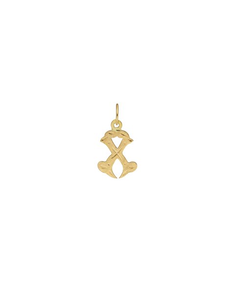 DonaZinda Letra X Joia Pendente Colar Ouro 19.2K OBE10822X DonaZinda Letra X Joia Pendente Colar Ouro 19.2K OBE10822X