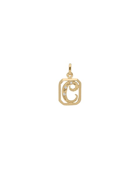 DonaZinda Letra C Joia Pendente Colar Ouro 19.2 K Mulher OBE10823C DonaZinda Letra C Joia Pendente Colar Ouro 19.2 K Mulher OBE10823C