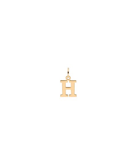 DonaZinda Letra H Joia Pendente Colar Ouro 19.2 K OBE10827H DonaZinda Letra H Joia Pendente Colar Ouro 19.2 K OBE10827H