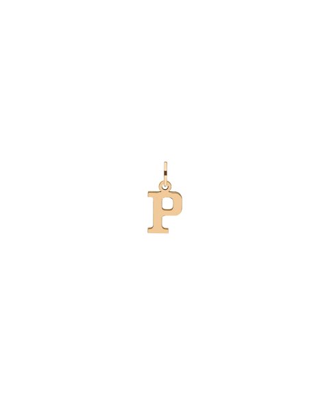 DonaZinda Letra P Joia Pendente Colar Ouro 19.2 K OBE10827P DonaZinda Letra P Joia Pendente Colar Ouro 19.2 K OBE10827P