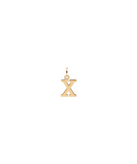 DonaZinda Letra X Joia Pendente Colar Ouro 19.2 K OBE10827X DonaZinda Letra X Joia Pendente Colar Ouro 19.2 K OBE10827X