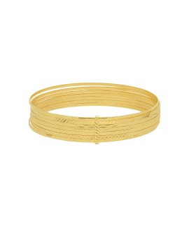 DonaZinda Sete Escravas Joia Pulseira Bangle Ouro 19.2K Mulher OES2001065