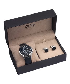 One New Distinct Box Relógio Botões de Punho Homem OG5771WC61L