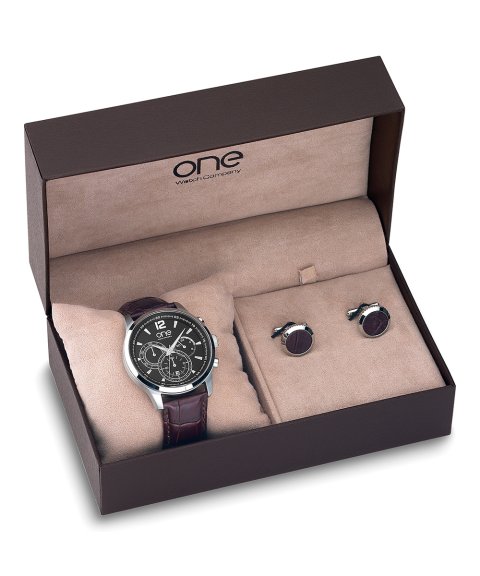 One Gallant Box Relógio Botões de Punho Set Homem OG6560WC62L One Gallant Box Relógio Botões de Punho Set Homem OG6560WC62L