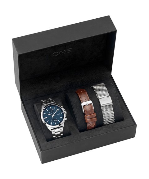 One Box Authentic Relógio Set Homem OG8357IC52B