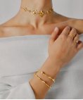 One Elena Crystal Joia Pulseira Bangle Mulher OJATB03D