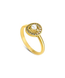 One Ophelia Pearl Joia Anel Mulher OJATR01D