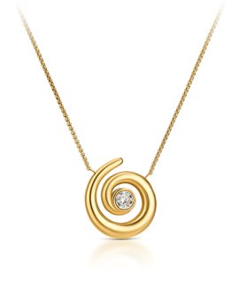 One Chess Spiral Joia Colar Mulher OJCHN01G