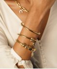 One Life Knot Crystal Gold Joia Charm Mulher OJCS32G
