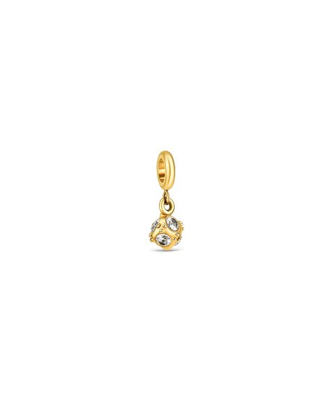 One Energy Crystal Gold Joia Charm Mulher OJEBC801
