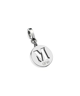 One Energy for life Joia Charm Letra M Mulher OJEBCL-M