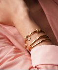 One Energy for Life Joia Pulseira Bangle Master Oval Gold Mulher OJEBM01G