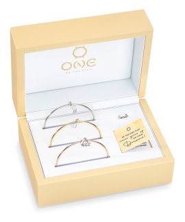 One Energy 3 Blessings Joia Pulseira Bangle Set Mulher OJEBPK013T-M