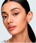 One Lucky Flower Hoop Gold Joia Brincos Mulher OJLFE06G