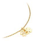 One Lucky Flower Crystal Gold Joia Colar Mulher OJLFN06G