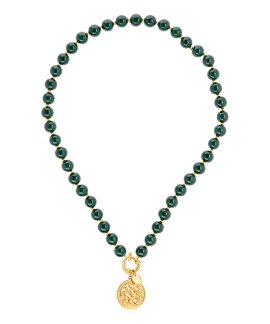 One Neckmess Carmela Deep Green Joia Colar Mulher OJNN101G