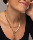 One Neckmess Pearly Joia Colar Mulher OJNN48G